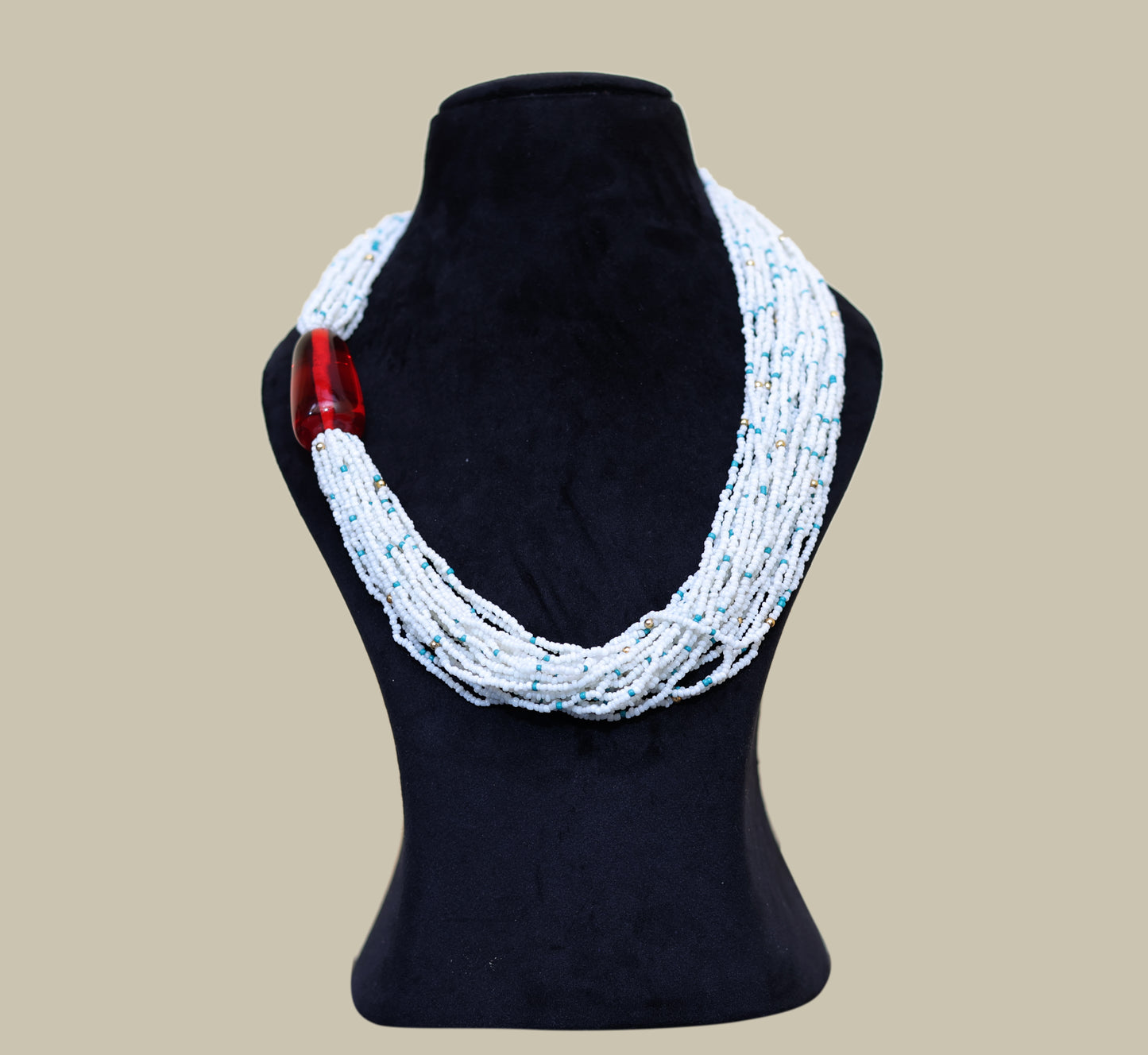 Resin Seed Bead Necklace