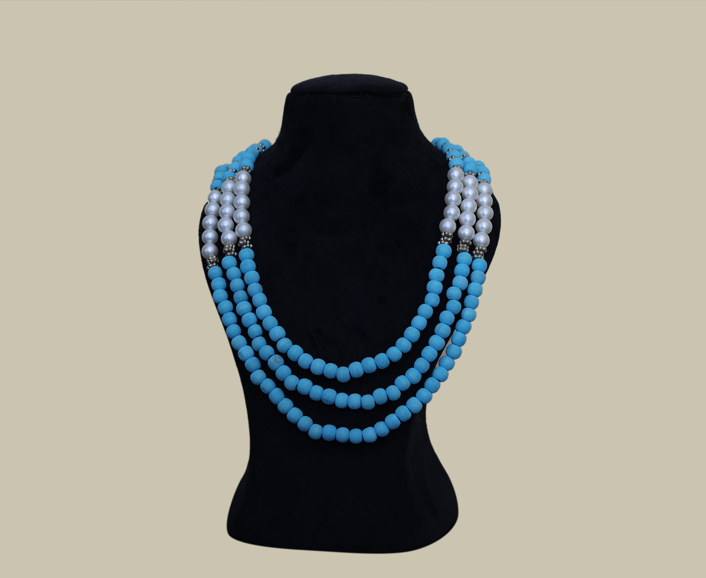 Wood Pearl Necklace