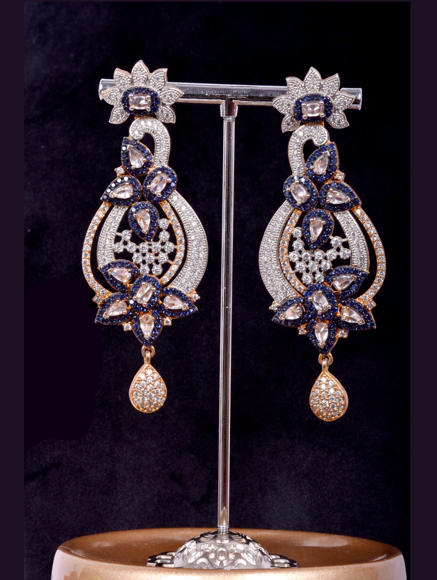 CZ Uncut Stone Earrings