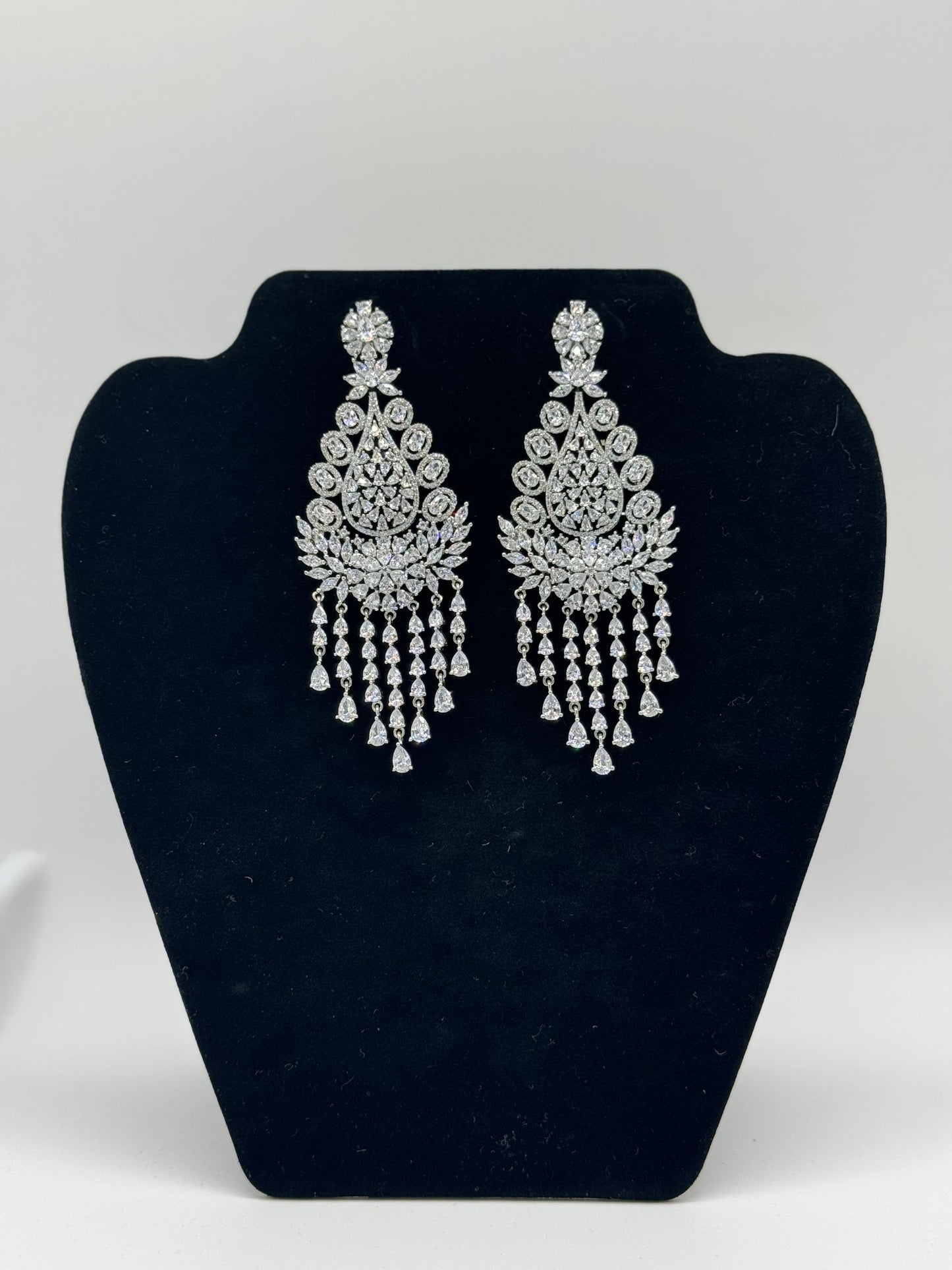 CZ Chandelier Earrings