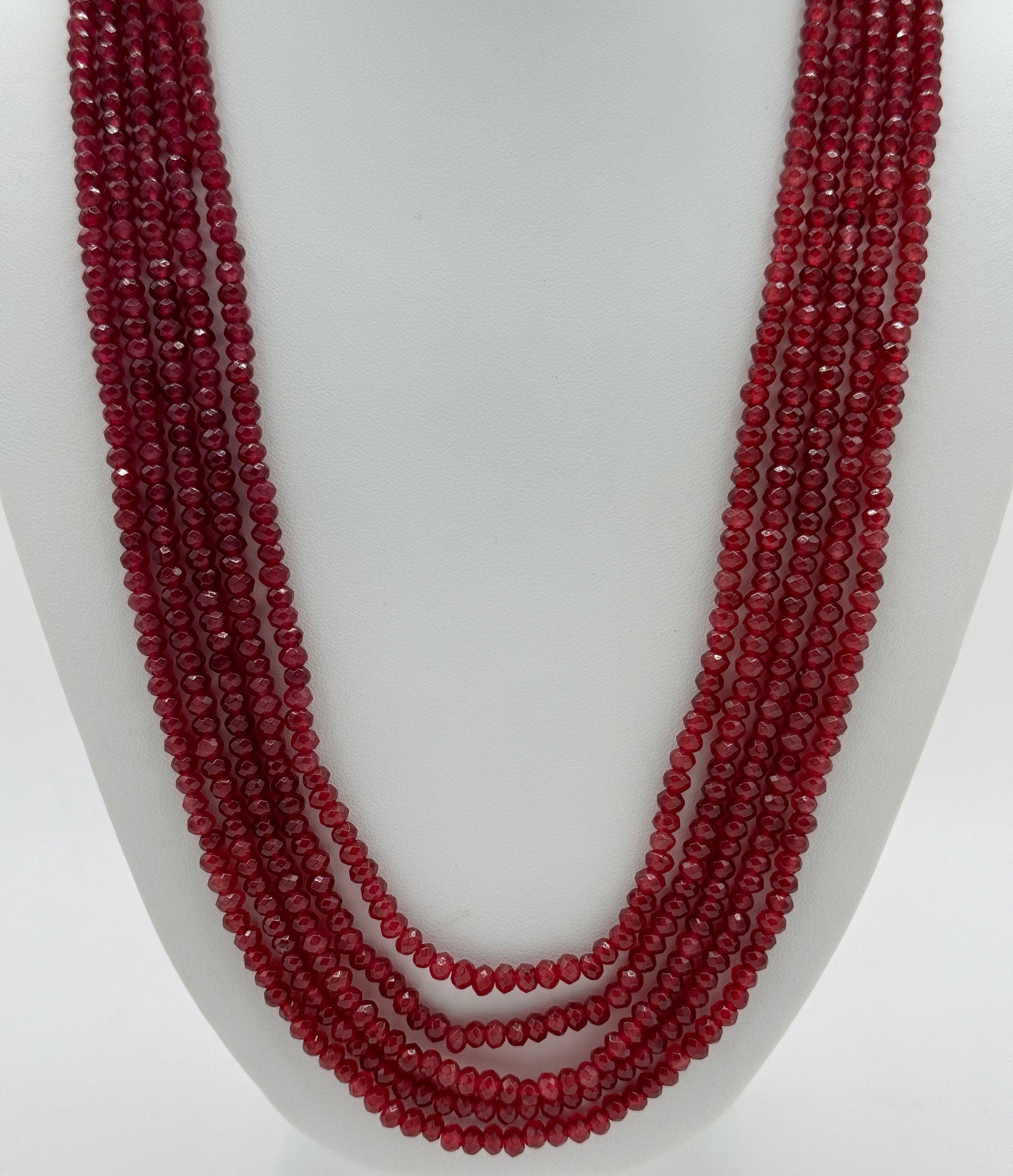 Elegant 5 Layered Onyx Necklace 