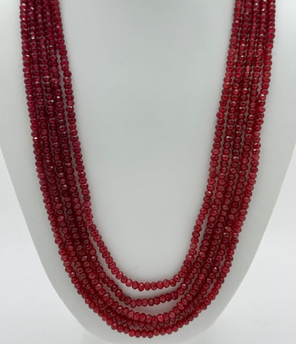 Elegant 5 Layered Onyx Necklace 