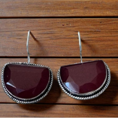 Oxidised German Silver earring