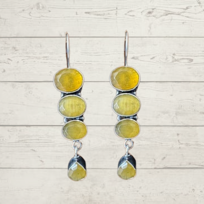 Monalisa Oxidised German Silver earring