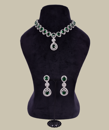 Studded Zircon Necklace