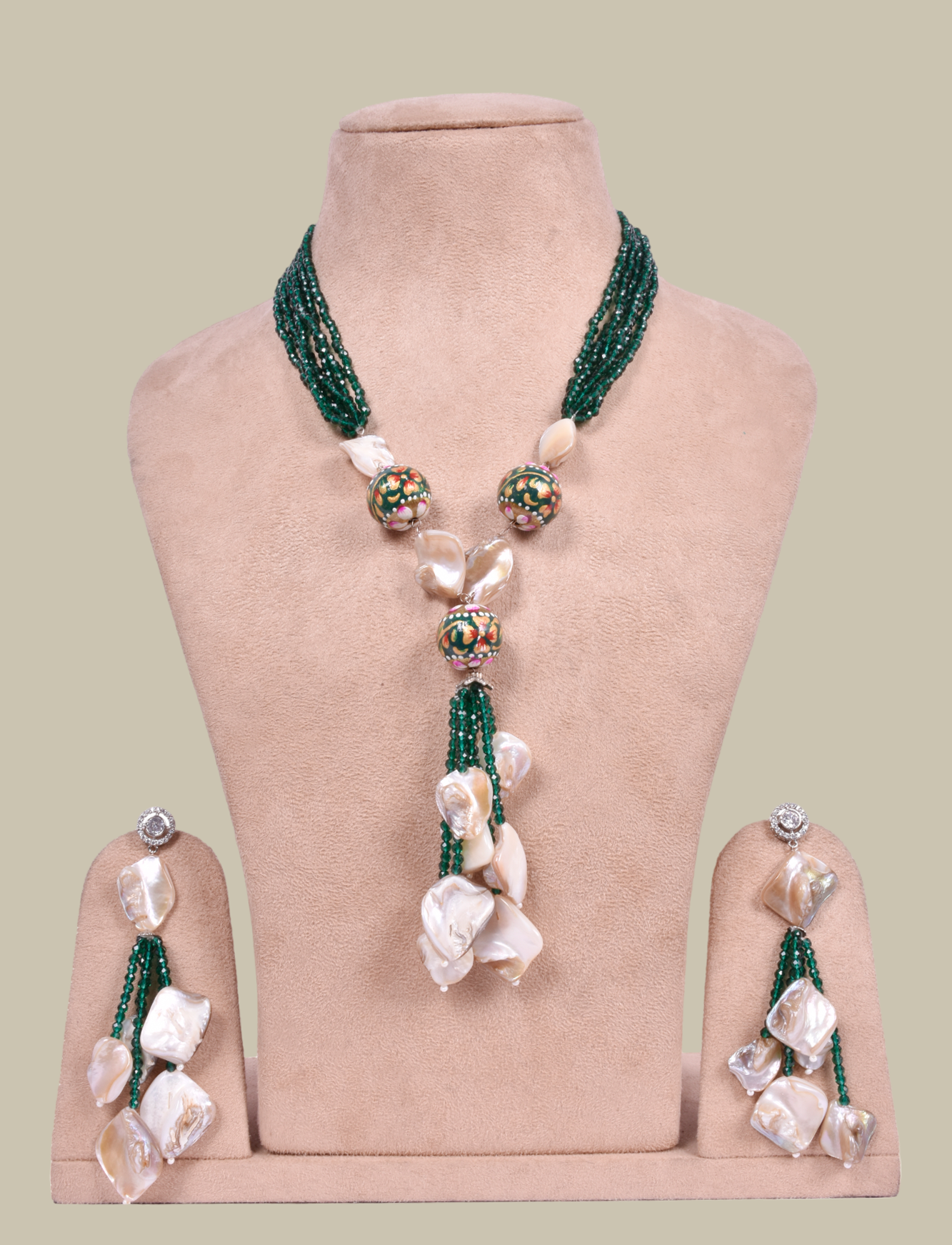 Green Hydro Beads Necklace