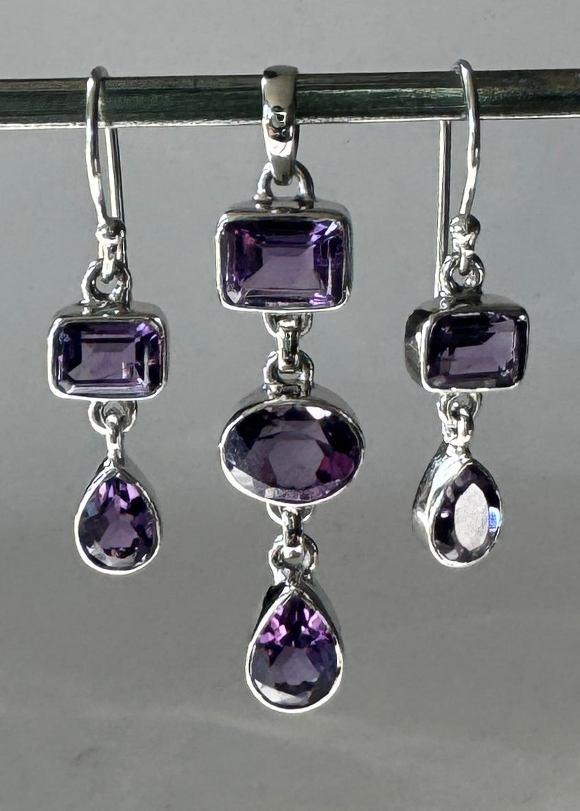 Amethyst Jewelry Set