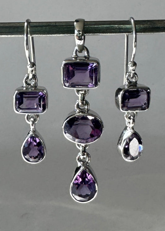 Amethyst Jewelry Set