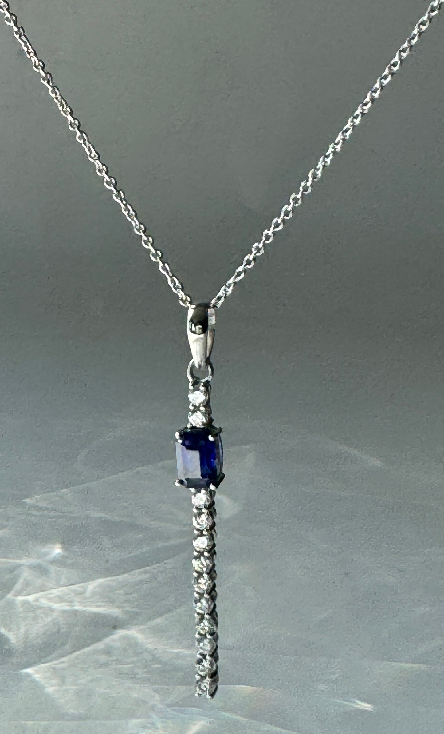 Topaz Pendant with Sterling Silver Chain