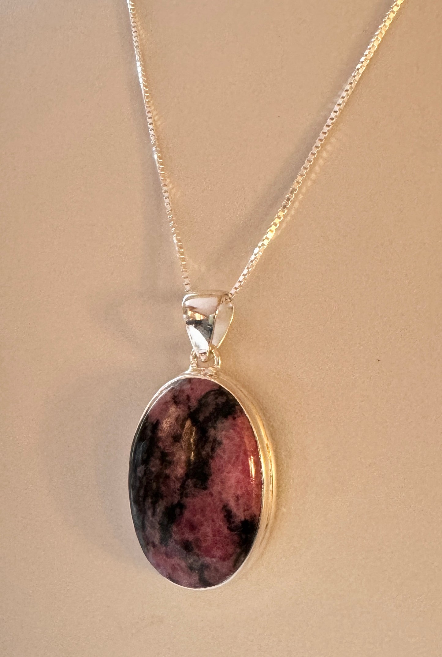 Rhodonite pendant