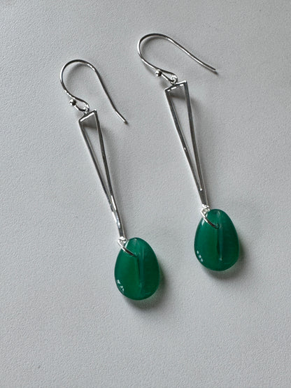Chalcedony Sterling Silver Earrings