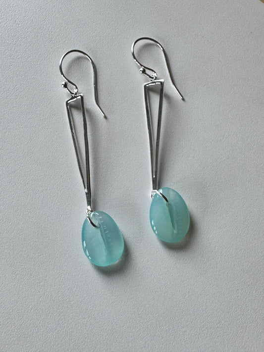 Chalcedony Sterling Silver Earrings