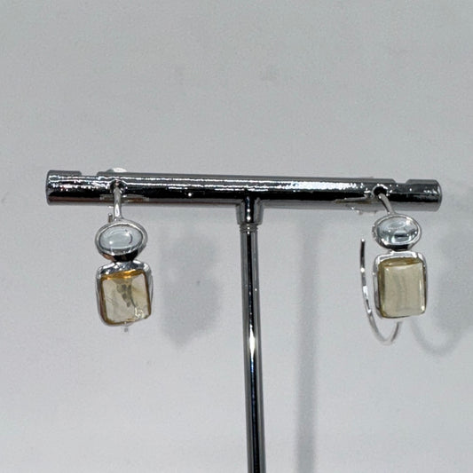 Citrine Sterling Silver Earrings