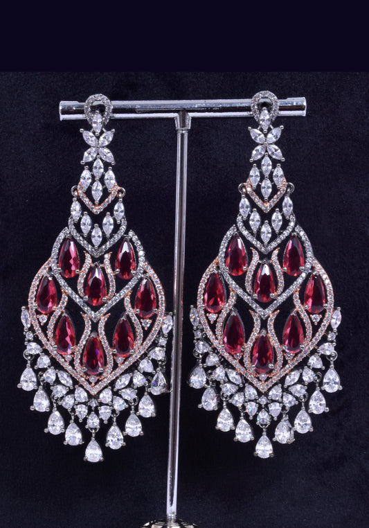 White Zircon Earrings
