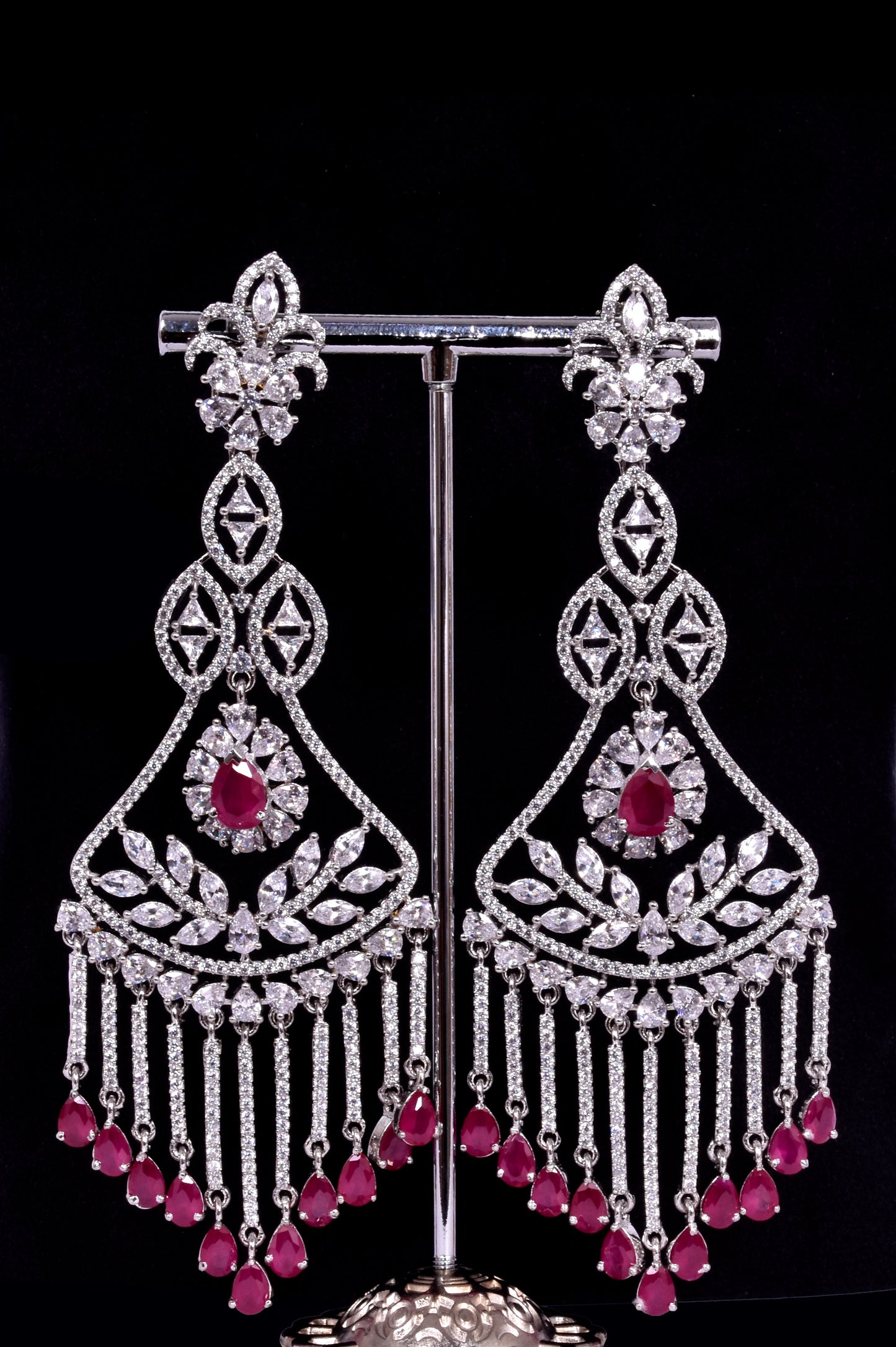 Ruby Chandelier Earrings