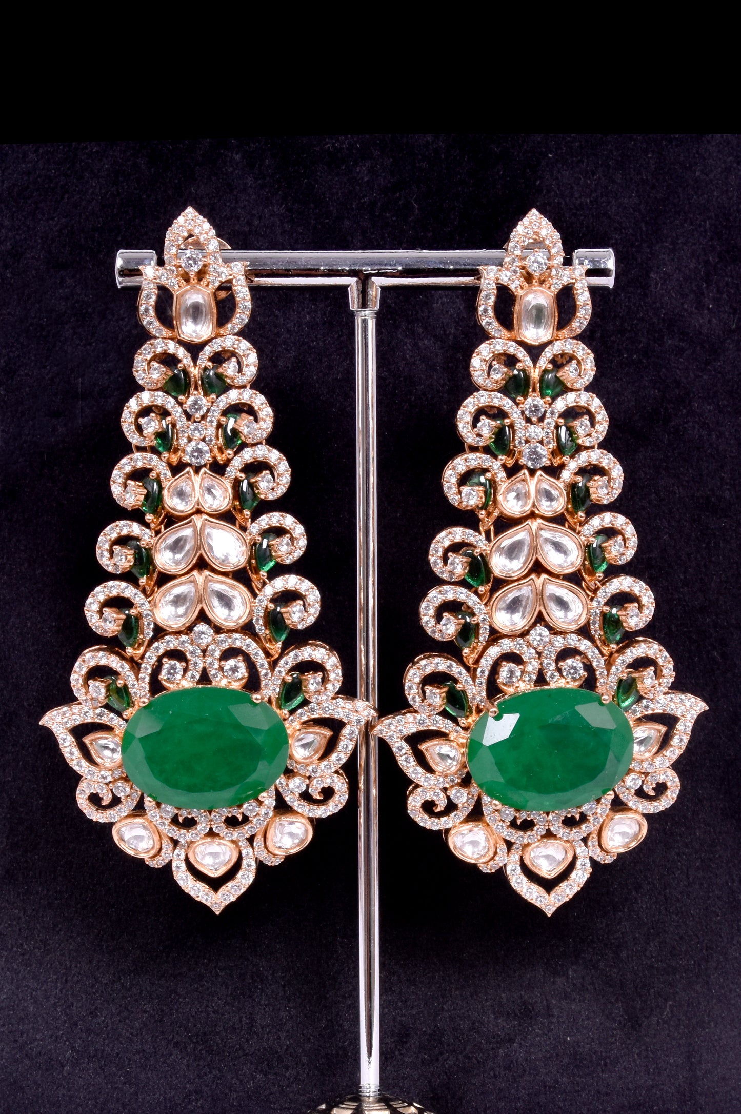 Green Stone Earrings