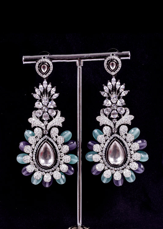 Zircon and Semi Precious Earrings