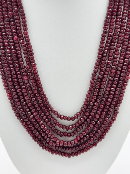 Stunning 7 Layered Onyx Necklace