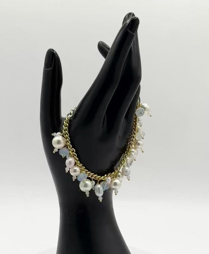 Real Baroque And Shell Pearl Bracelet